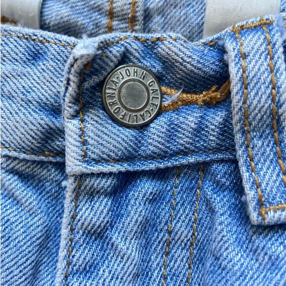 John Galt Slim Straight Leg Jeans High Rise Denim Medium Wash Blue Size Medium - Picture 7 of 8